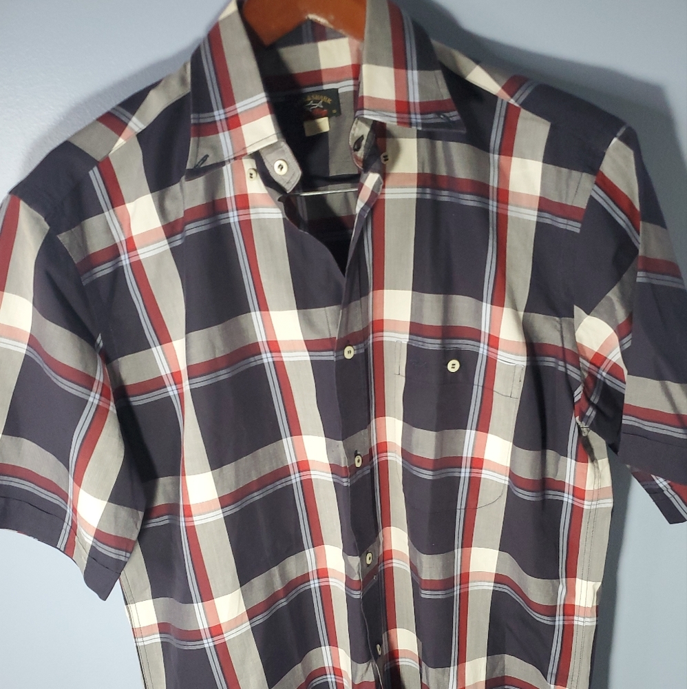 Paul and  Shark yachting size 39 made in   Italy Short Sleeve Button Front